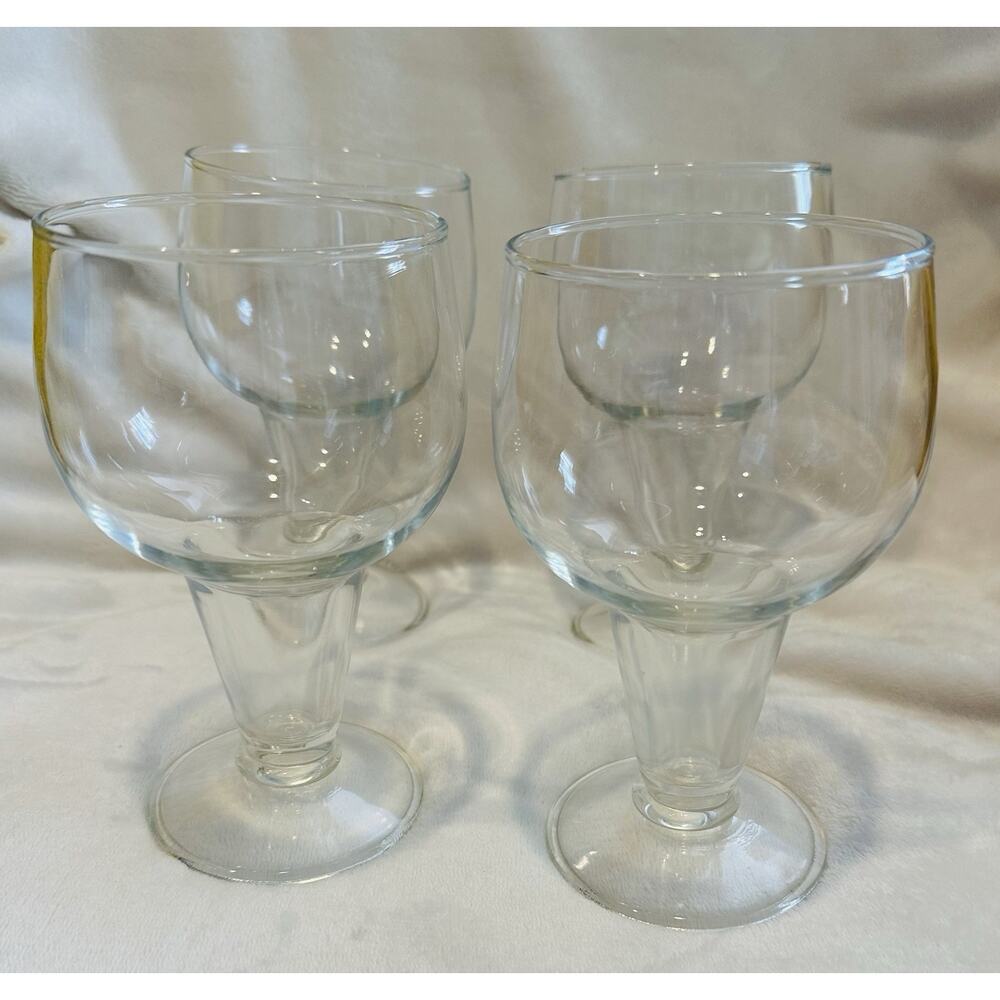 Anchor Hocking Beer Glasses, Hollow Stem 12oz Glasses, Stout Glasses, Set of 4